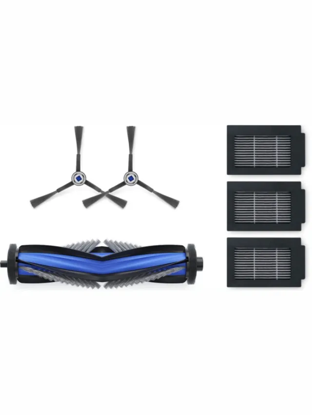 Ecovacs DEEBOT T50 Max familie - Standard Service Kit - 1x Hoofdborstel (rubber) 2x Zijborstels (wit) 3x Antibacteriële Filters Divers