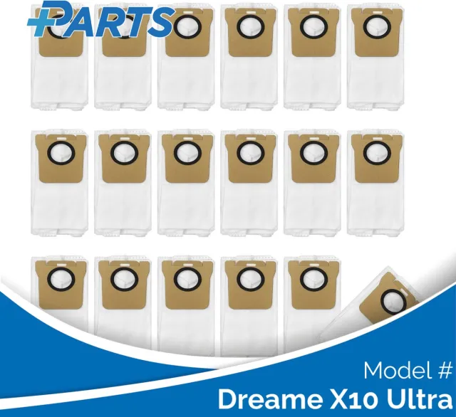 Plus.Parts Dreame X10 Ultra Stofzakken (18 Stuks, Plus.Parts® alternatief voor RDB3) Overig