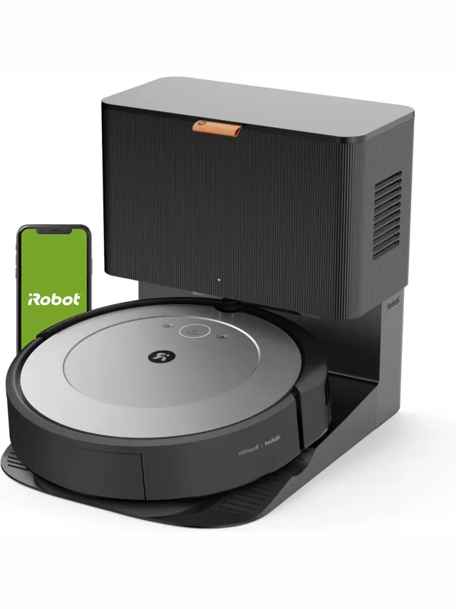 Irobot Roomba® i1+ Robotstofzuiger - Leegstation - Bediening via app en stem - Geschikt voor huisdieren - i1156 Lichtgrijs / Zout
