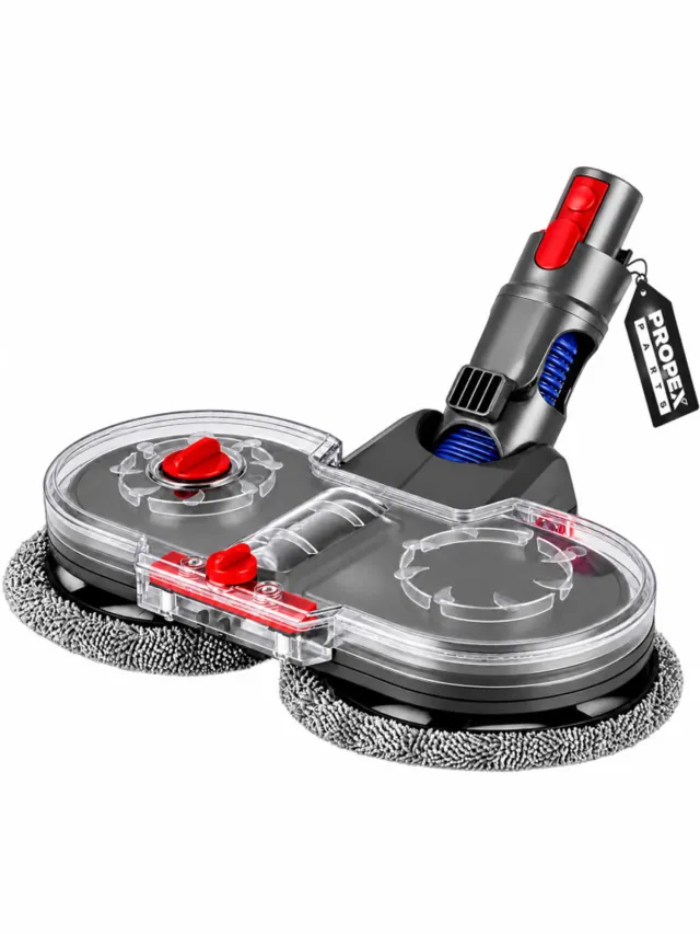 Propex Parts Propex geschikt voor Dyson V7/V8/V10/V11/V15 dweilopzetstuk + 6 dweilen - Stofzuiger onderdelen Transparant