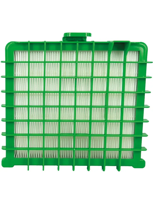 Multaparts HEPA Filter geschikt voor Rowenta Silence Force serie | Afmetingen: 17 x 15 x 2,5 cm | Met vergrendelingsclip aan bovenkant | O.a. geschikt voor Rowenta Silence Force serie, X-Trem Power XL | Vervanger voor ZR002901 Groen
