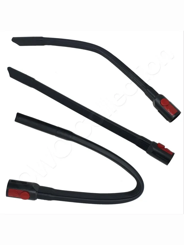 Owo collection Extra lange flexibele spleet-plinten zuigmond borstel - plintenborstel - plintenzuigmond - spleetzuigmond - spleetborstel 57cm geschikt voor Dyson V7 V8 V10 V11 V15 (sv10 sv11 sv12 sv14 sv17 sv22) zwart
