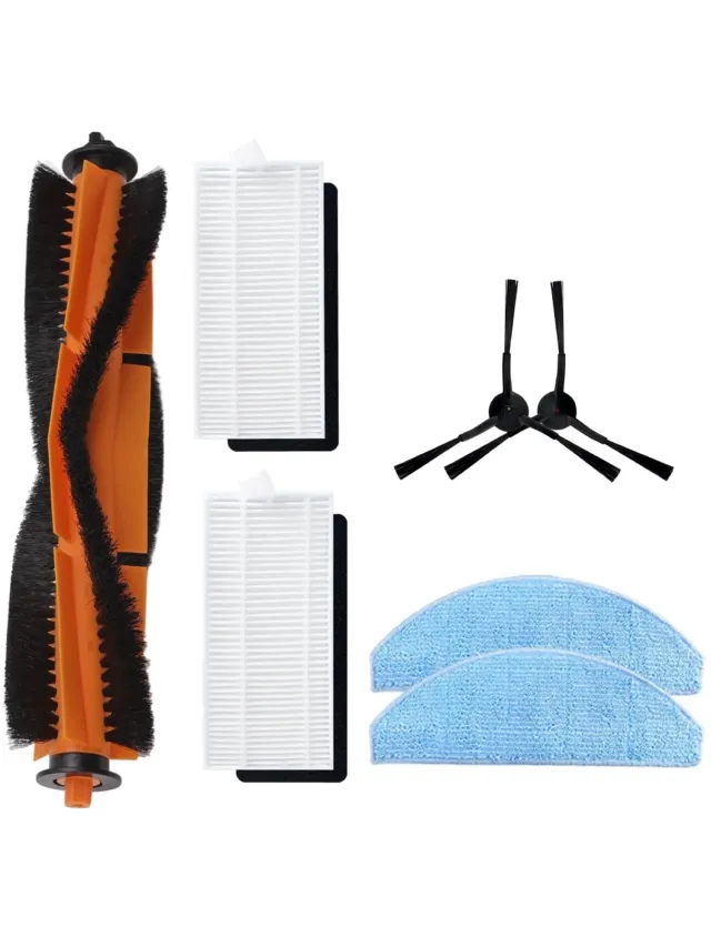 Wclavion Stofzuiger accessoireset - Geschikt voor Lydsto G2, met 2 zijborstels, 2 filters, 2 full-cover doeken, 1 centrale borstel met afneembare kop