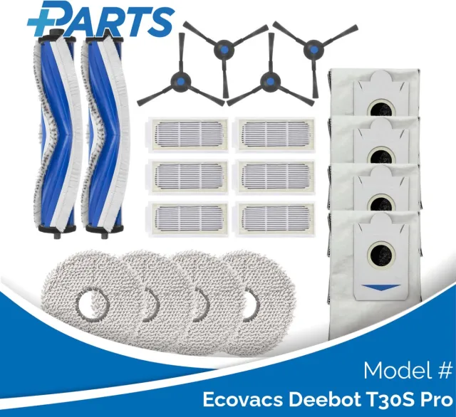 Plus.Parts Ecovacs Deebot T30S Pro Onderhoudsset (Plus.Parts® alternatief voor DKT080170) Overig