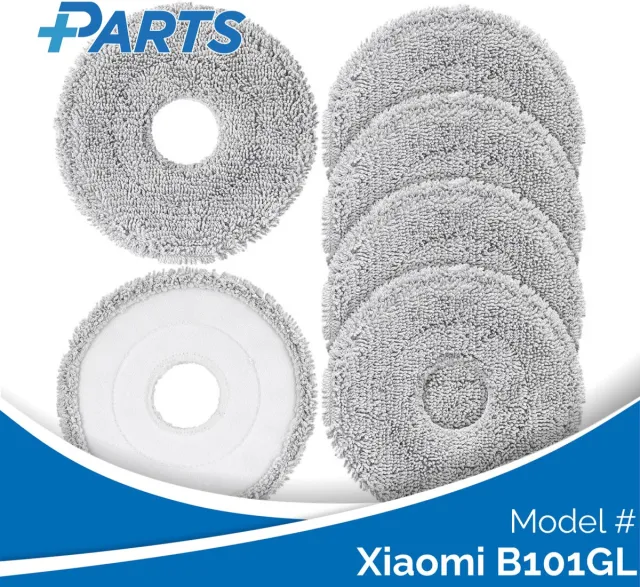Plus.Parts Xiaomi B101GL Dweilpads (6 Stuks, Plus.Parts® alternatief voor RMP8) Overig