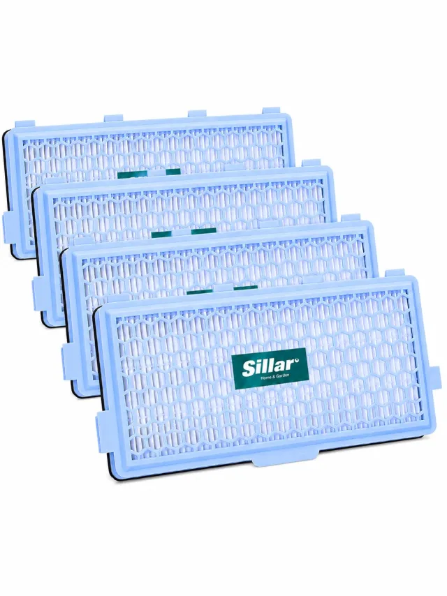 Sillar 4x HEPA Filter voor Miele Complete C2 C3 Compact C1 C2 - Vervanger SF-AH50 SF-AP50 Blauw, zwart