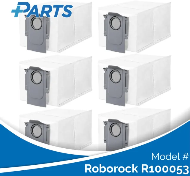 Plus.Parts Roborock R100053 Stofzakken (6 Stuks, Plus.Parts® alternatief voor 8.02.0239) Overig