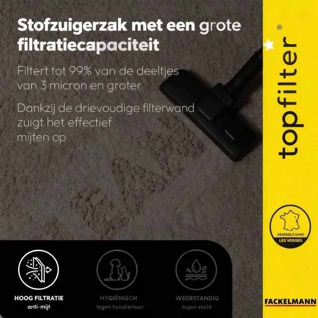 Top Filter Set van 4 stofzuigerzakken voor Bosch TopFilter Premium