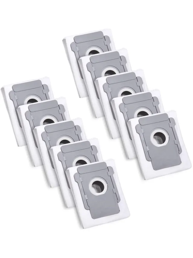 Excitat Stofzak - Stofzuigerzak - Vervangende stofzak Accessoires voor stofzuigers - Geschikt voor iRobot Roomba i7 + i3+ i4+ i6+j7+i8+S9+ E5 E6 E7 - 10 stuks