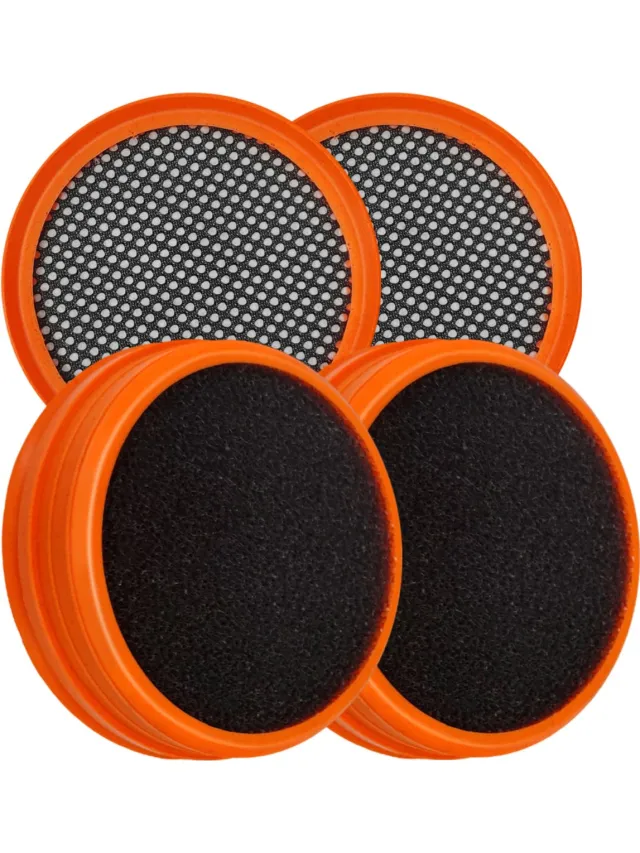 Mtec SpeedPro Serie - HEPA Filtrset - 4 Stuks - Met Schoonmaakborstel black