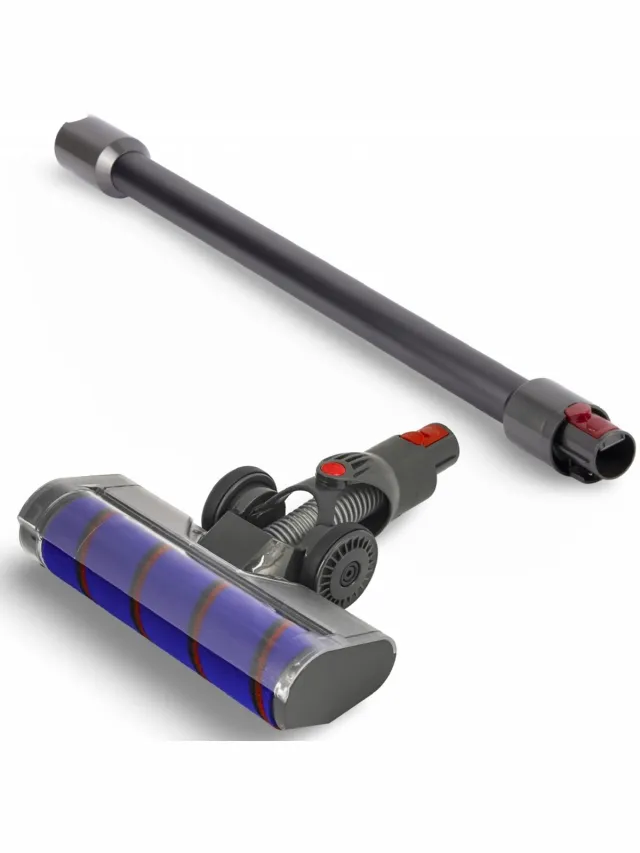DEGG Combi Set - Geschikt voor Dyson Borstel + Stang (donker-grijs) - passend op: V15, V11, V10, V8 en V7 - Premium Kwaliteit Donkergrijs