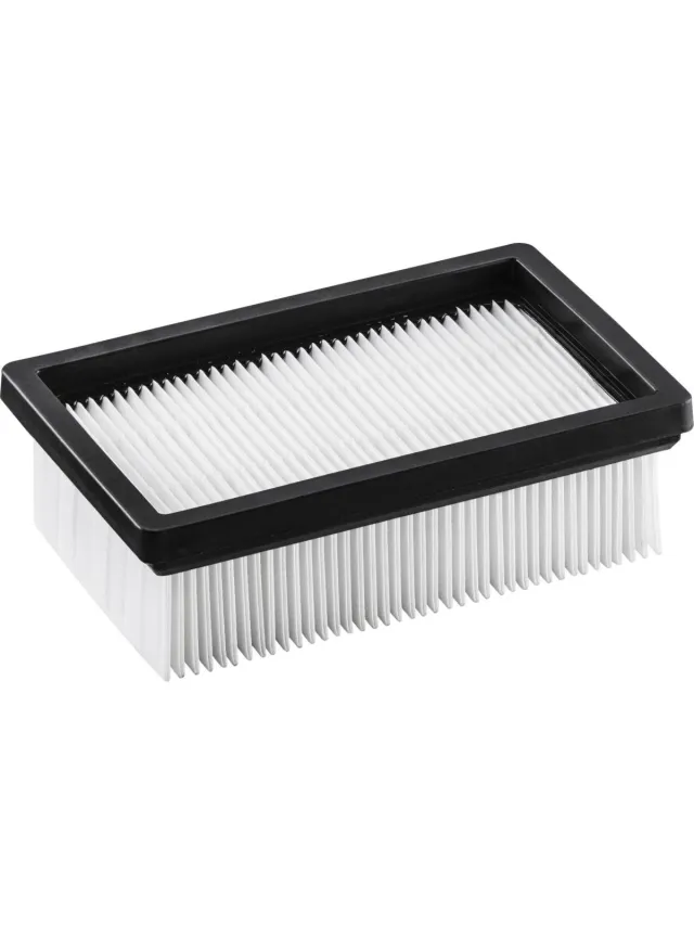 Kärcher Accessoires - Platte vouwfilter 2.863-354.0 Wit