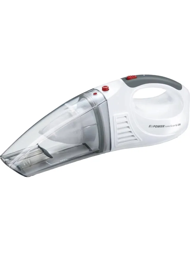 Severin S'POWER Home & Car handstofzuiger HV7144 wit wit, grijs, rood