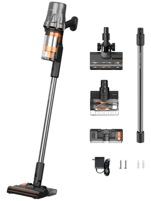 Deerma T30W XT 2 in 1 Steelstofzuiger - 450W/45KPa/60min - Steelstofzuiger Draadloos - 1L - LED-Display - Groen licht - Voor Tapijt, Harde Vloeren en Dierenharen - zwart Koraal