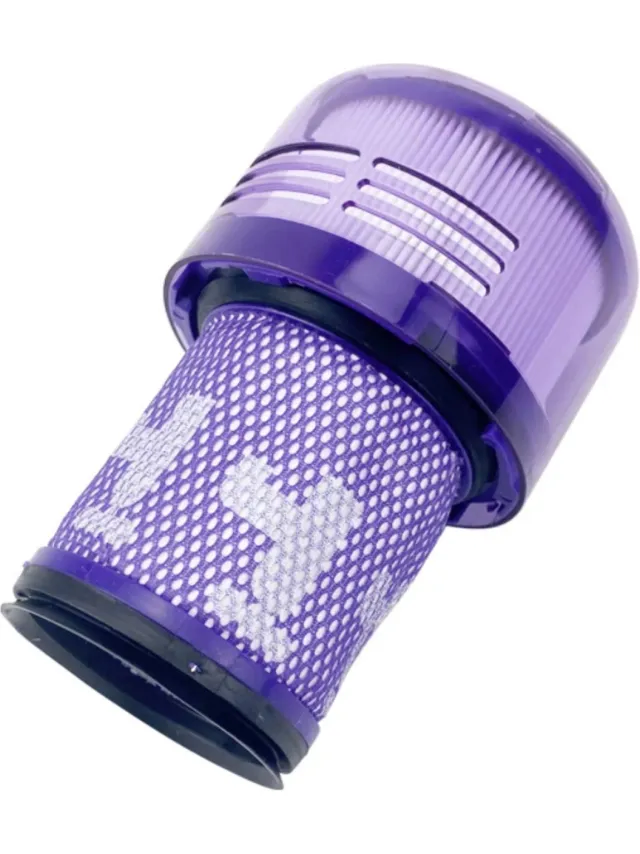Promessa-Solutions HEPA Filter geschikt voor Dyson V12 Detect Slim & Absolute motor filter Vervanging onderdelen 971517-01. Paars