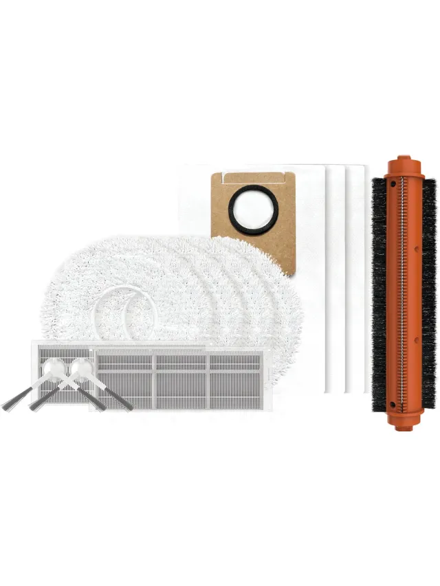Ezviz RS20 Max Accessoireset voor Robotstofzuiger - Originele Hoofdborstel, Zijborstels, HEPA-filters, Dweilpads & Stofzakken Multicolour