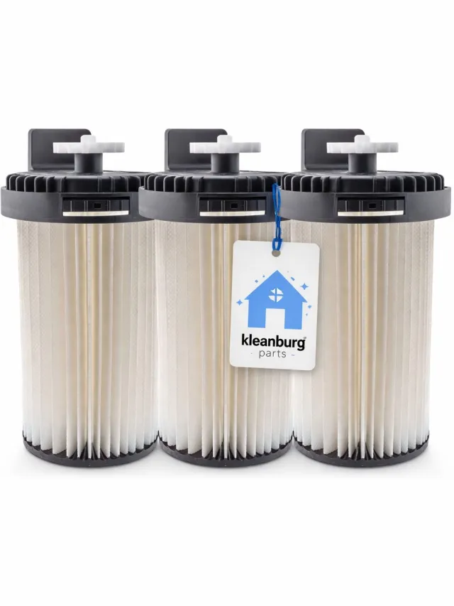 Kleanburg 3 x Filter voor Miele Blizzard CX1 - Duurzaam Alternatief - Perfecte Pasvorm Wit
