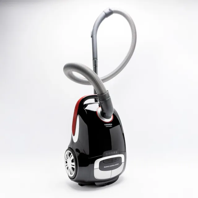 Tornado VCBKC800BCL – Stofzuiger met zak - 800W - 8m snoer - 11m actieradius zwart, rood
