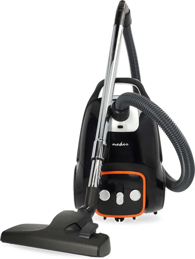 Nedis Stofzuiger met Zak – 3 Liter – HEPA 13 – Snoerlengte 7m - Zwart Antraciet