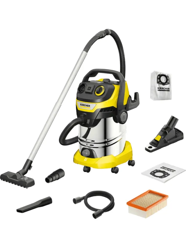 Kärcher Karcher WD 6 P S V-30/6/22/T incl. boorstofopvanger + stofzuigerzakken (4x)