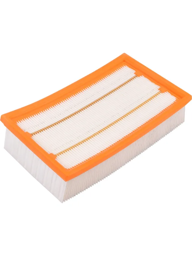 Covako Geschikt voor KARCHER. Vlakfilter voor NT 20/1, NT 25/1, 6.904-367.0. COVAKO Merk Oranje /wit