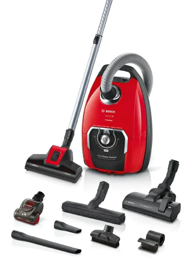 Bosch ProAnimal BGB8PET3A Serie 8 - Stofzuiger met zak - Rood