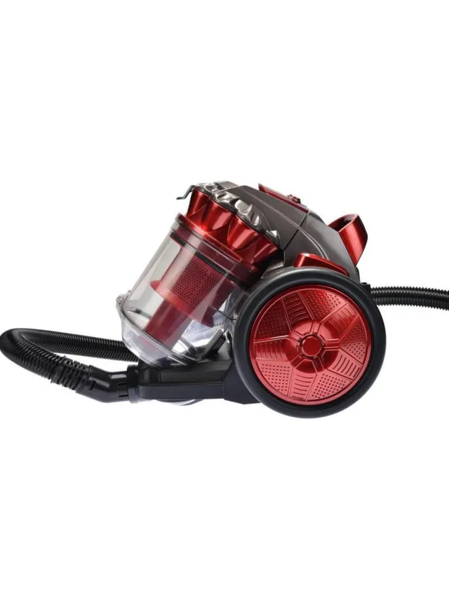 Royal Swiss Stofzuiger – zonder Zak – 700W – 3.0L – Krachtige Zuigkracht – Alle Vloertypen Rood