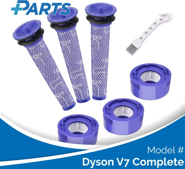 Plus.Parts Dyson V7 Complete Filters (7 Stuks, Plus.Parts® alternatief voor 965661-01 / 967478-01) Overig