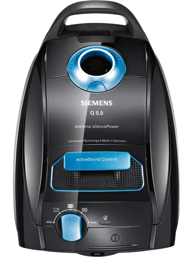 Siemens VSQ5X1238 - Stofzuiger - 850W - 4,5Liter + 5 stofzuigerzakken Zwart;Blauw