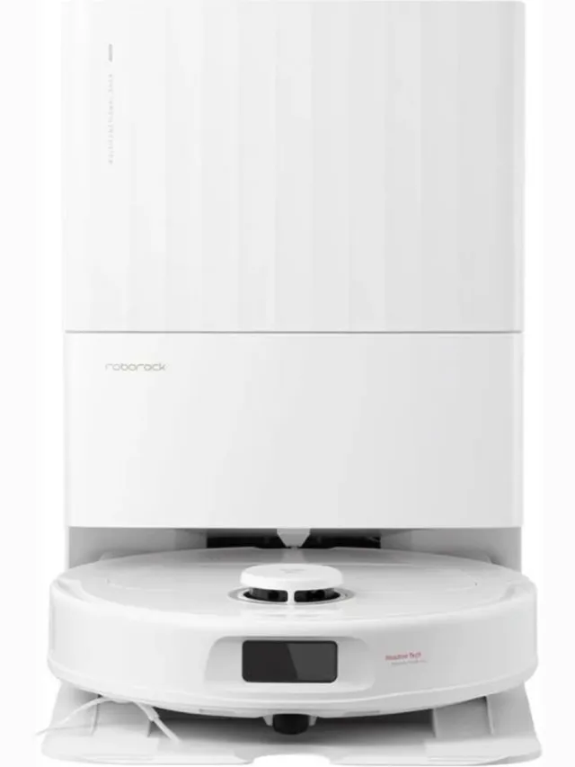 Roborock Robotstofzuiger - ROBOROCK - QRevo Plus - 7000 Pa vermogen - Uitschuifbare dweil - met multifunctioneel station - Wit Zwart