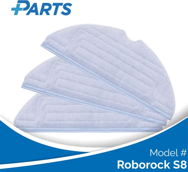 Plus.Parts Roborock S8 Dweilpads (3 Stuks, Plus.Parts® alternatief voor 8.02.0081) Overig