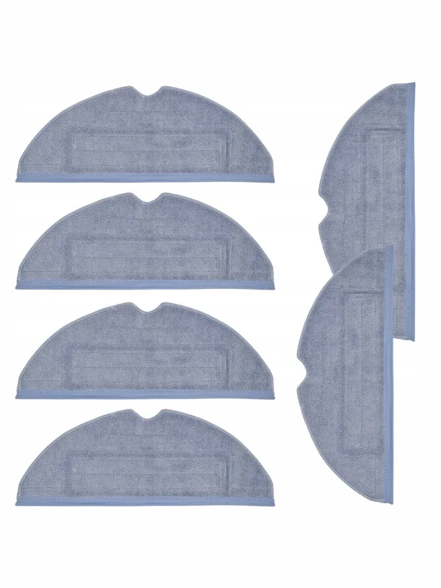 AreoSe Dweilpads voor Roborock S7 / S7 max / S7 Plus/S8 - 6 stuks