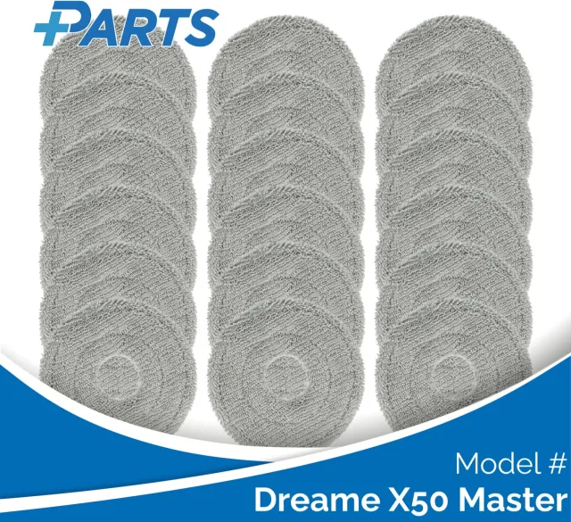 Plus.Parts Dreame X50 Master Dweilpads (18 Stuks, Plus.Parts® alternatief voor RMP8) Overig