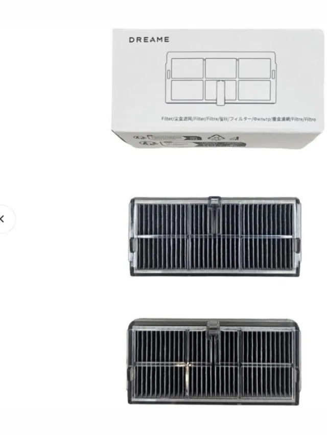 Dreame 2 x Origineel filter voor Dreame X40 Ultra Master / Dreame L40 Ultra / Dreame L10s Pro Ultra Heat / Dreame L30 Ultra S / Dreame X30 Ultra Pro / Dreame L10S Ultra Gen 2 / Mova P10 Pro Ultra / MODEL RHF16 Black