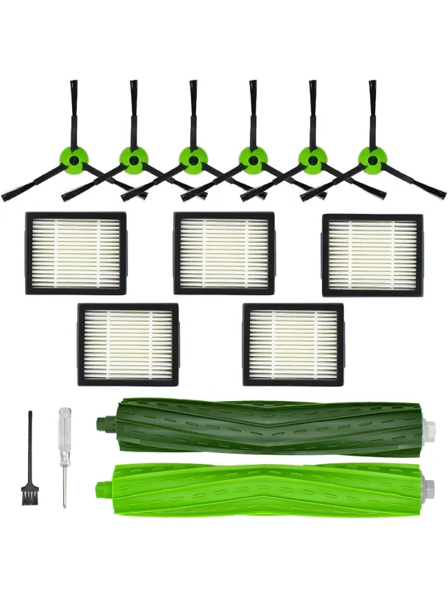 Geschikt voor iRobot (Merkloos) vervangingsonderdelen Gescht voor i robot roomba j5 j6 j7 j8 j9 accessoires robotstofzuiger side brush hepa filters rubberen borstel voor i robot room ba j plus serie j5+ j6+ j7+ j8+ j9+ Zwart