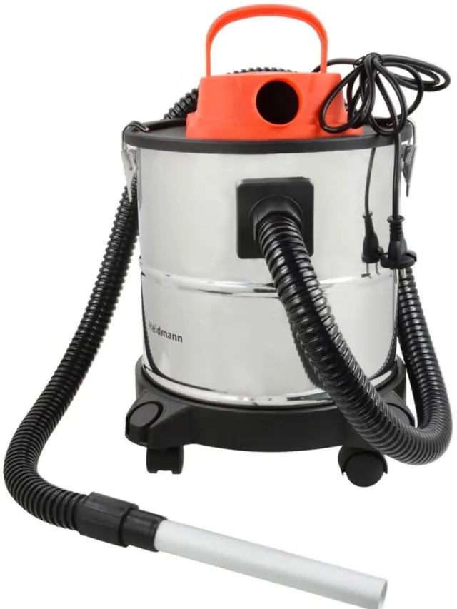 Heidmann Asstofzuiger - 20L - Op wielen - Blazerfunctie - Dubbel filtersysteem Zwart