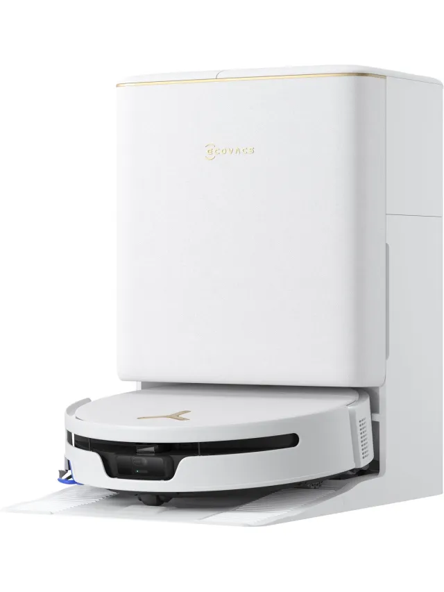 Ecovacs DEEBOT T90S Robotstofzuiger met dweilfunctie - 40.000 Pa - Tapijtbescherming - Snel bijladen Wit