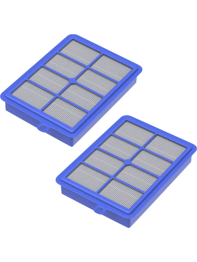 Phonillico Filter voor HEPA [Pack 2] Vervangingsfilter voor Electrolux EFH12/SF1W Philips FC8038/01 AEG AEF12/AFS1W/AFS1 Stofzuiger Blauw