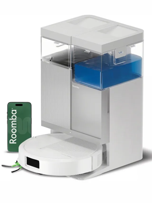 Irobot Roomba Plus 415 Combo Robotstofzuiger met Dweilfunctie – AutoWash™ Dock – 20.000 Pa – LiDAR Navigatie – Zelflegend – Wit