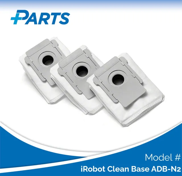 Plus.Parts iRobot Clean Base ADB-N2 Stofzakken (3 Stuks, Plus.Parts® alternatief voor 4626194 / 4640235) Overig