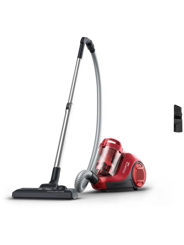 Rowenta Swift Power Cyclonic RO2913 - Stofzuiger - Zonder Zak - Compact - Krachtige Zuigkracht - Eenvoudig in Gebruik Rood