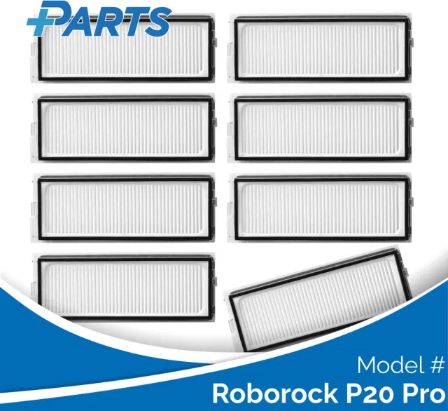 Plus.Parts Roborock P20 Pro Filters (8 Stuks, Plus.Parts® alternatief voor 8.02.0296) Overig