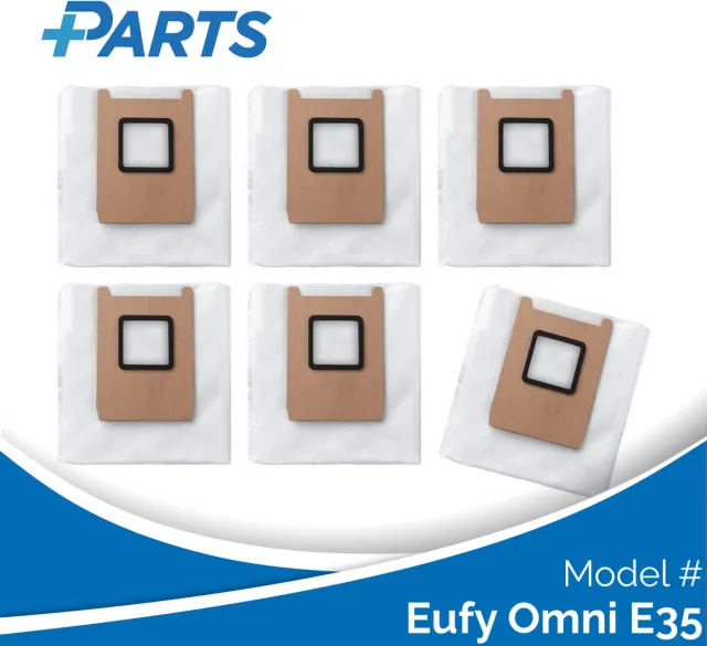 Plus.Parts Eufy Omni E35 Stofzakken (6 Stuks, Plus.Parts® alternatief voor T29YQA20) Overig