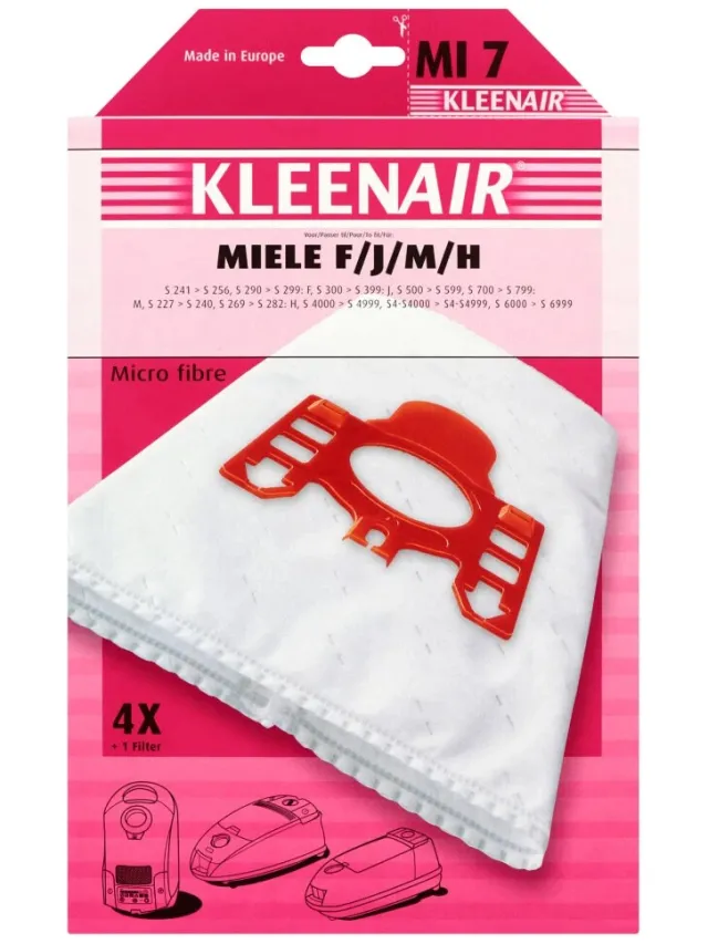 Kleenair Stofzuigerzakken Miele Mi-7 4 stuks