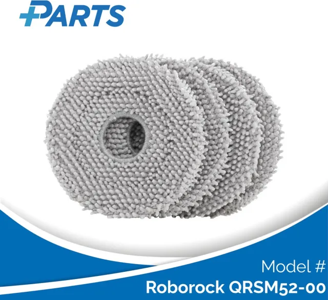 Plus.Parts Roborock QRSM52-00 Dweilpads (4 Stuks, Plus.Parts® alternatief voor 8.02.0246) Overig