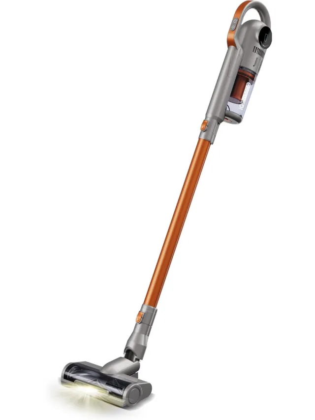 TurboTronic IQ9 Draadloze Steelstofzuiger - Steelstofzuiger zonder zak op accu - Oranje/Zilver
