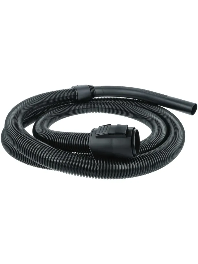 VHBW Vervangingsslang compatibel met Kärcher MV 2 Premium *EU-I (1.629-765.0), MV 3 stofzuiger - 3,5 m, handvat, 35 mm ronde aansluiting zwart