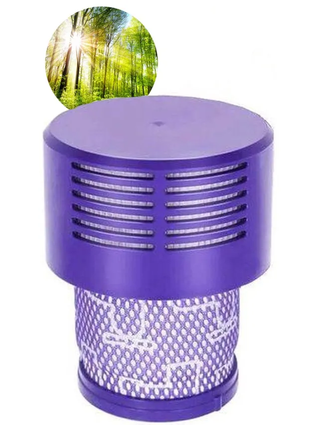 Promessa-Solutions 1 x HEPA filter geschikt voor Dyson V10 Sv12 stofzuiger Total Clean, Parquet, Motorhead, Animal wasbaar steelstofzuiger-Promessa-Solutions paars