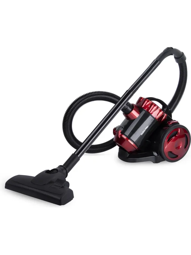 Swiss Pro+ Stofzuiger Zonder Zak - Stofzuiger Cyclonische Vaccuum 850W | Huisdier Vriendelijk - Metalen buis Limited Edition rood