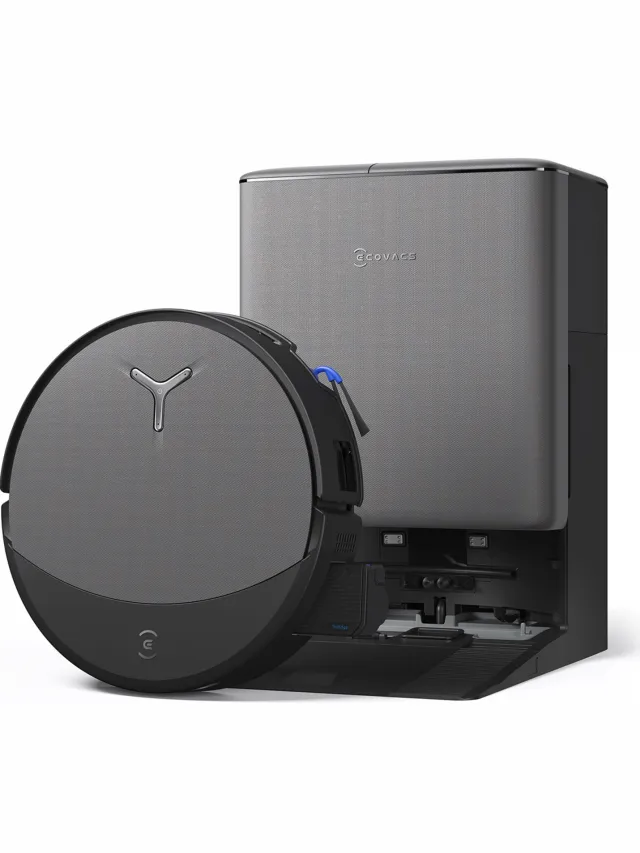 Ecovacs DEEBOT T90 PRO OMNI Robotstofzuiger met Dweilfunctie - Dweilrol - 30.000 Pa zuigkracht - Anti klit technologie Zwart